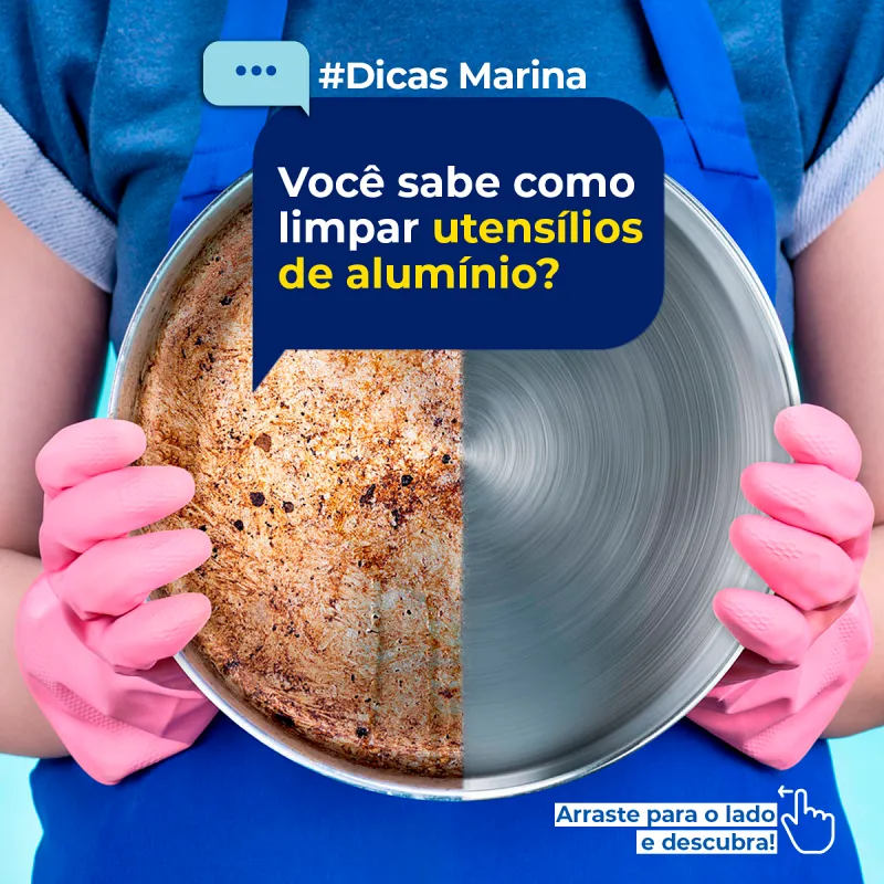 Imagem ilustrativa de Limpeza de utensílios de alumínio
