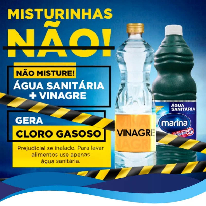 Imagem ilustrativa de Misturas de produtos de limpeza