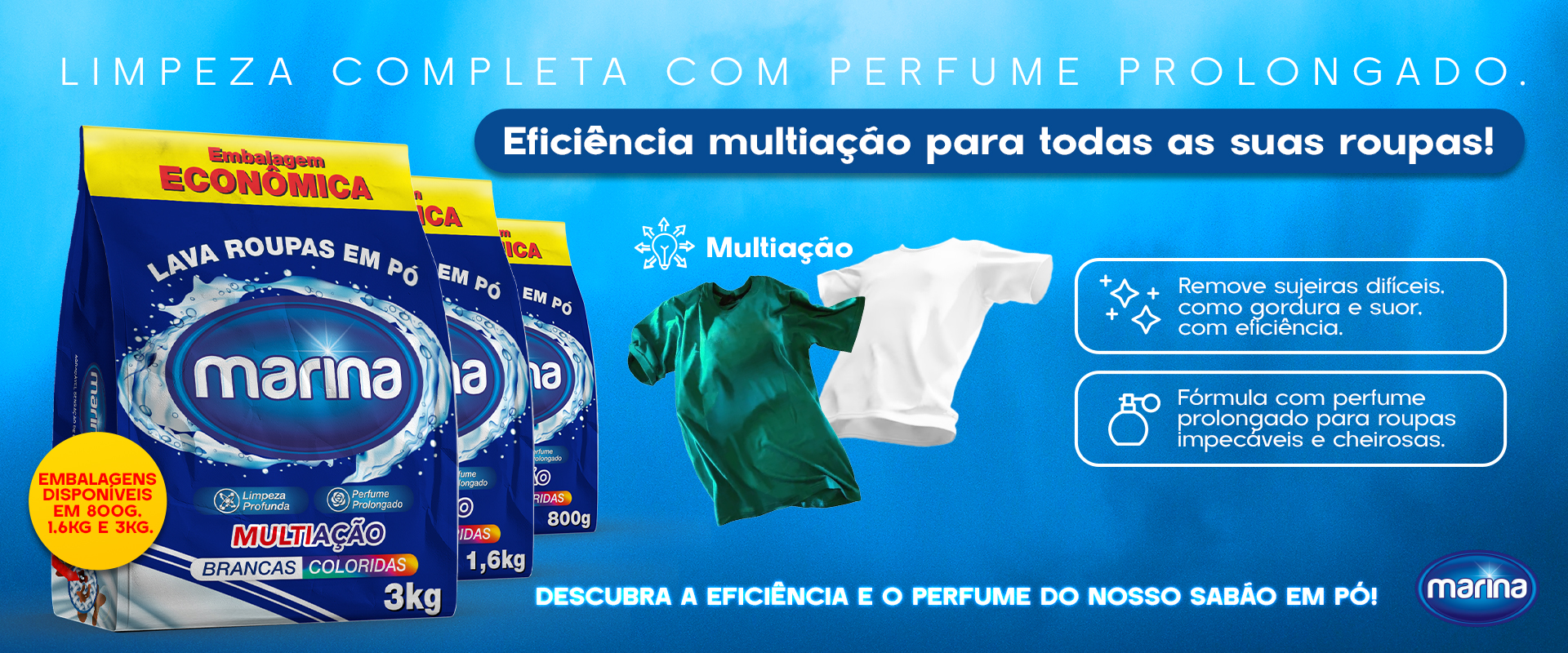 Lava Roupas em Pó